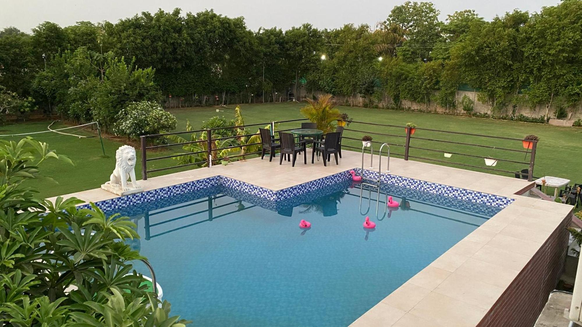 The Singh Farm Cosy Private Pool Farm Villa Gurgaon Ngoại thất bức ảnh